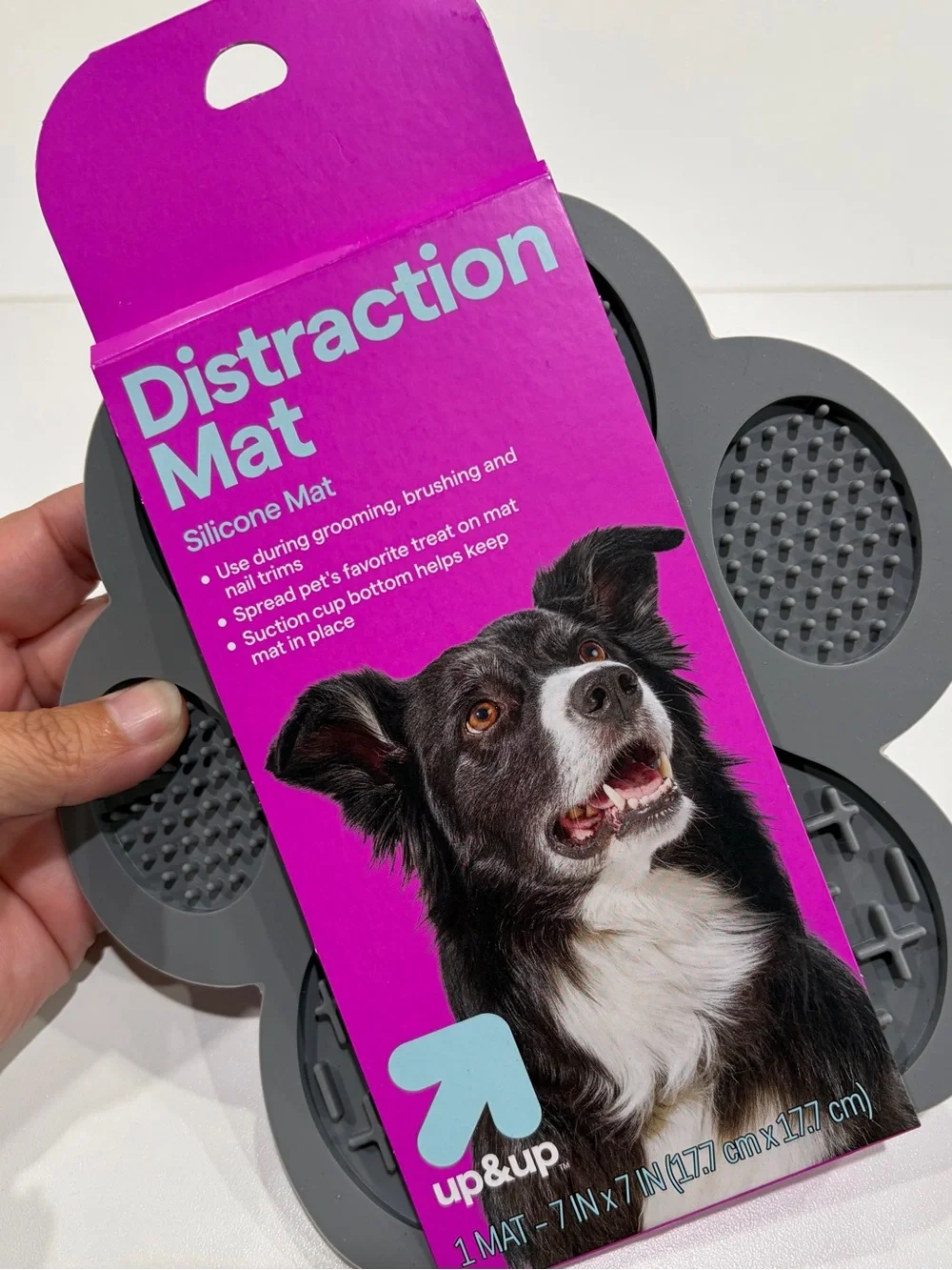 Silicone Distraction Mat for Dogs Gray up&up Suction Cup Bottom NWT Dishwasher